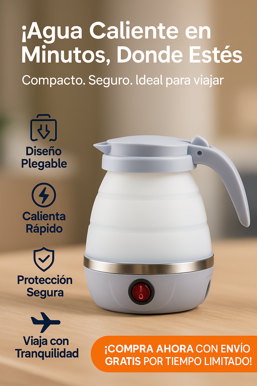 HERVIDOR DE AGUA PLEGABLE