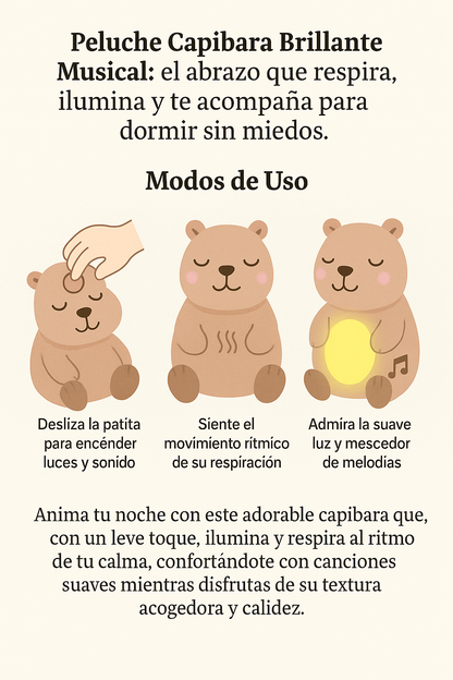 PELUCHE CAPIBARA QUE RESPIRA