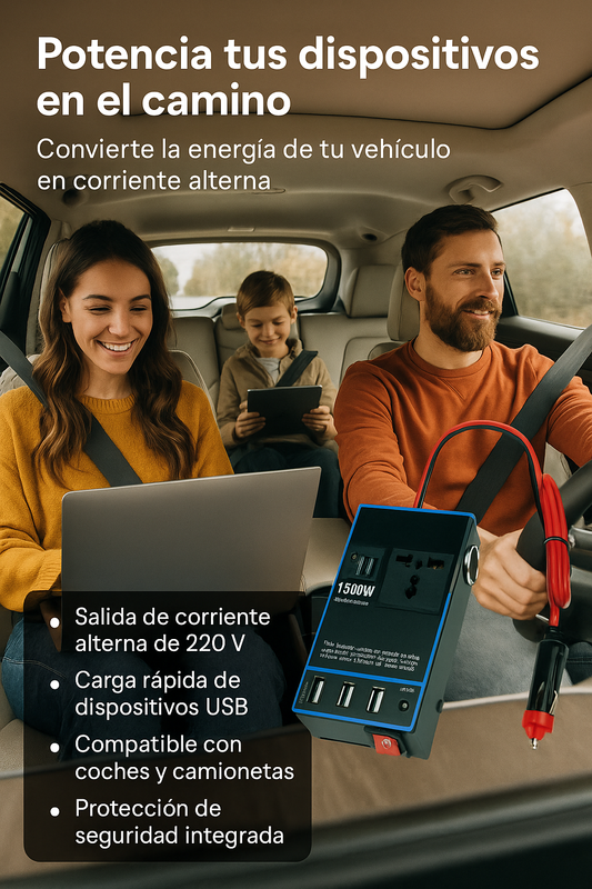 CONVERTIDOR DE CORRTIENTE PARA VEHICULO