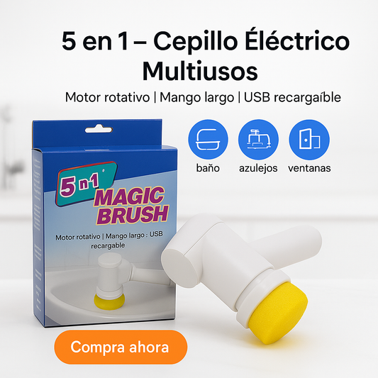 CEPILLO ELECTRICO Magic Brush™ - El cepillo eléctrico 5 en 1 que deja tu hogar reluciente sin esfuerzo